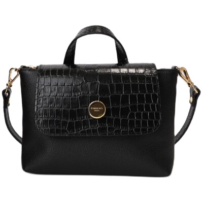 FIBRENO 迷你饺子包 黑色 18 x 13 x 6.5 cm