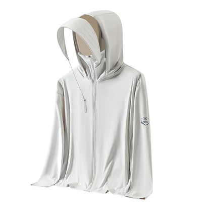 稻草人UPF100+防晒衣女夏季新款冰丝防紫外线透气原纱防晒服男士