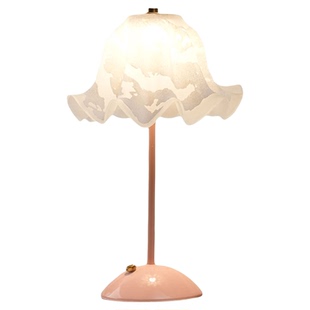 触摸台灯卧室床头灯高级感2025新浪漫花朵公主女孩氛围充电小夜灯