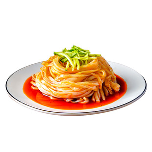 西安米皮开袋即食免煮陕西特产凉皮擀面皮秦镇面皮西安速食小吃