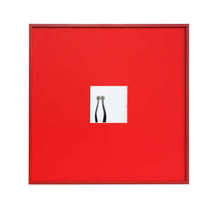 红色铝合金画框卡纸装裱装饰红色相框空框简约窄边金属框画框定制