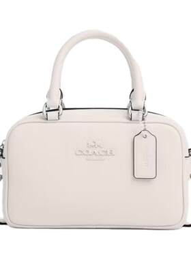 COACH/蔻驰官方 奥莱款女士皮质保龄球包单肩斜挎手提包CT776