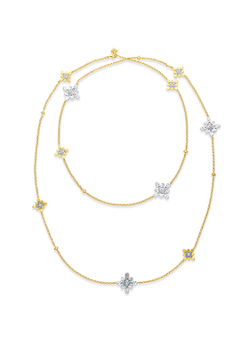 【新品上市】OOAK界格雕金烟花雨系列白日烟花绿松石雕金长项链