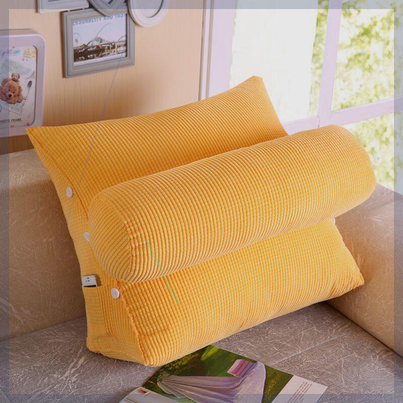 三角靠枕护腰三角靠垫床头大靠垫单人床上护颈靠枕沙发抱枕垫u.