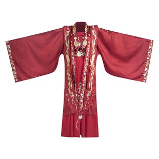 中式婚服新娘凤冠霞帔宋制汉服婚服出门服中式男敬酒服小个子2023