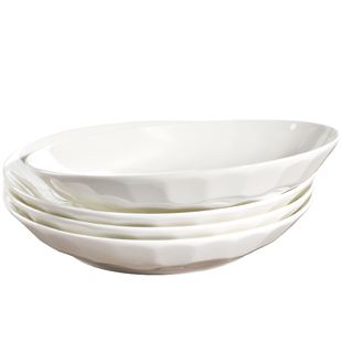 唐山骨瓷盘子菜盘家用白瓷盘陶瓷餐具2025新款白色餐盘碟子深盘子