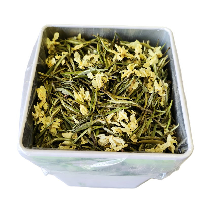 2026茉莉雪竹广西横县耐泡浓香型银针茶叶茉莉花茶新茶500克罐装
