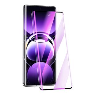 适用oppofindx7钢化膜抗蓝光防指纹曲面高清无白边OPPO findX7Ultra手机膜全屏覆盖防摔全包边水凝膜防爆玻璃