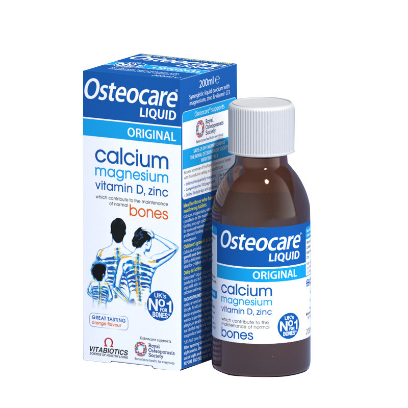 英国vitabiotics薇塔贝尔钙镁锌液体钙补钙成人儿童中老年人200ml