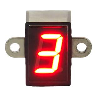 摩托车改装档位显示器12V防水0-6循环档高亮红色通用仪表挡显