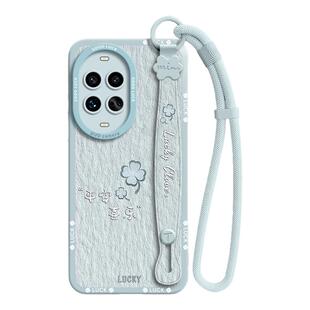 适用华为nova13手机壳nova14pro保护套por新款12的ultra女11外壳10后9活力版8支架7全包nove腕带油画四叶草