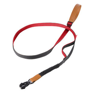 宠物狗牵引绳双把手近牵防爆冲牵引绳边牧金毛中大型犬遛狗绳绳子