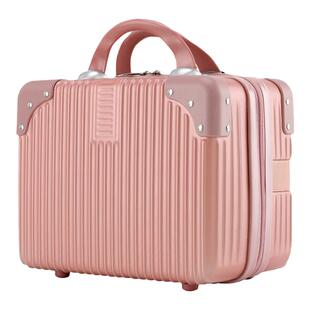 高颜值密码手提箱子14寸女复古小行李箱化妆包16大容量电脑收纳包