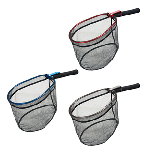 PROX普罗克斯马口溪流抄网便携带挂扣28厘米路亚飞钓铝框架抄网