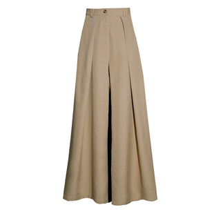 弥爱原创《T台神裤Ⅱ》法式高腰宽松西装阔腿裤垂坠感老钱风裤子