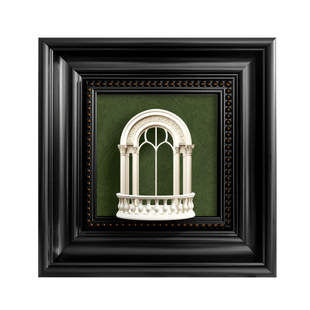 盲盒收纳展示柜中古风3D立体微景观装饰画复古相框挂画高级感壁画