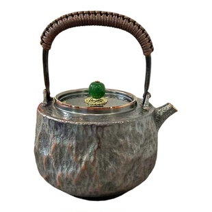 纯紫铜壶煮茶壶提梁壶北村日器型特厚铜壶烧水壶家用户外茶具加厚