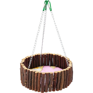 木窝吊床松鼠窝龙猫窝貂窝船形秋千平底摇篮带链棉窝宠物用品吊窝