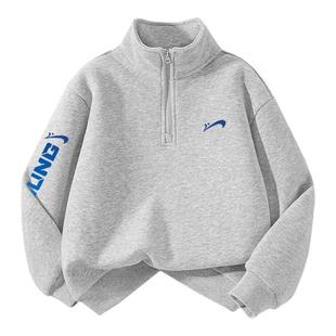 贵人鸟童装男童加绒卫衣冬季2025新款儿童加厚上衣一体绒冬装套装