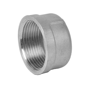 304/316L不锈钢圆管帽201管帽内丝堵头管帽盖帽封头管堵4分6分1寸