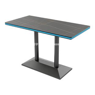 酒吧沙发清吧桌椅散台组合包厢小酒馆餐厅西餐咖啡厅发光桌子椅子