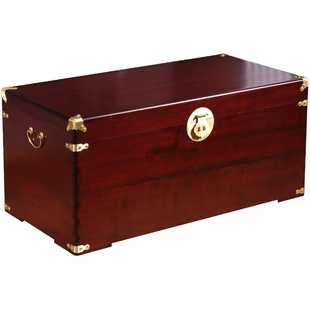香樟木箱子全实木平板字画收藏箱婚嫁箱结婚箱子储物箱樟木盒