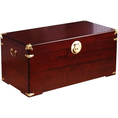 香樟木箱子全实木平板结婚婚嫁箱