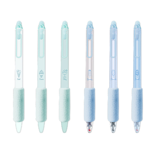 lopet乐派新品可擦笔软握护手按动热可擦中性笔学生作业用刷题笔