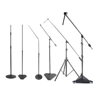 On Stage话筒麦克风支架重型斜杆直杆圆盘滑轮录音棚酒吧舞台专业