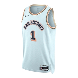 NBA官方正品Nike City Edition城市版马刺文班亚马drifit SW球衣