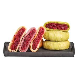 鲜花饼云南特产玫瑰花早餐面包整箱休闲食品礼盒年货零食小吃糕点