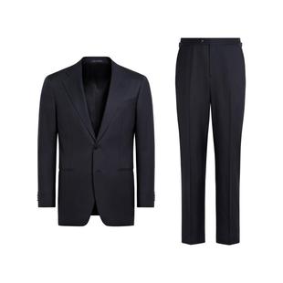 SUITSUPPLY藏青色S150支羊毛西服男士西装套装经典款