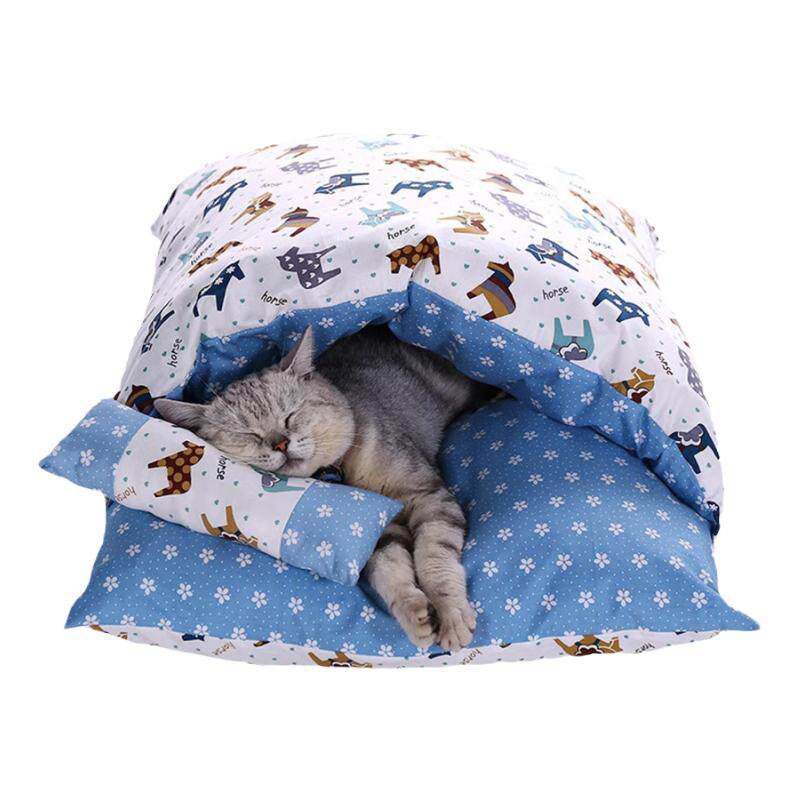 猫窝猫睡袋冬季保暖可拆洗猫床