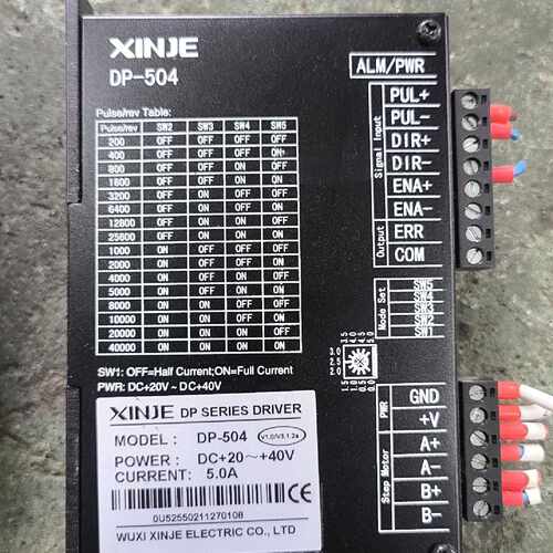 询价-XINJE DP-504步进驱动器 DC20-40V供电