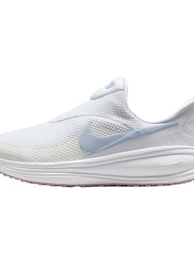 NIKE耐克女鞋蓝白色REVOLUTION 8缓震透气易穿脱跑步鞋HQ2415-102