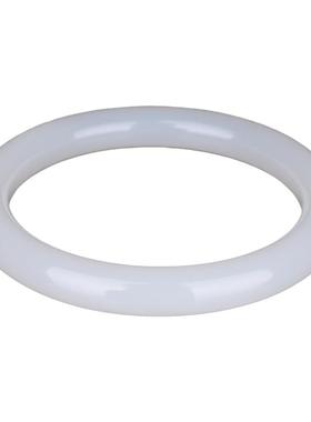 胖圆条手镯玉镯子白玉和田玉女