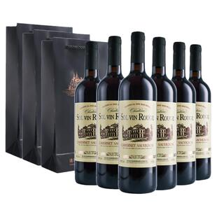 拉索尔菲红酒整箱6支装特价干红葡萄酒团购六支装 过年节日送礼