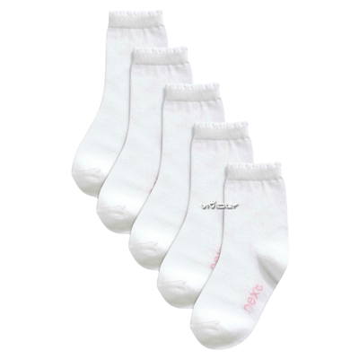现货NEXT女童白色无骨袜