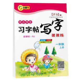 一年级上册练字帖语文同步习字帖写字课课练1年级下册人教版一年级练字字帖笔画练习每日一练基础训练笔画生字描红硬笔字帖