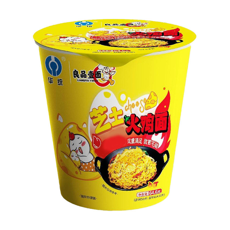 华统火鸡面奶油芝士等多口味6桶