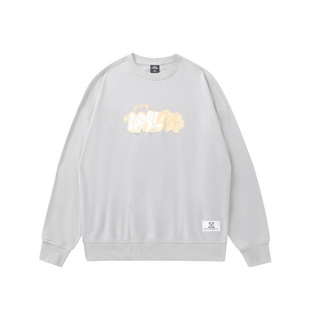 LAMLICKA日系卡通圆领套头卫衣薄款春秋男女同款休闲百搭廓形上衣