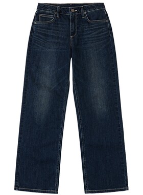 【张凌赫代言】Lee商场同款26春夏新品429直筒牛仔裤深蓝色女潮流