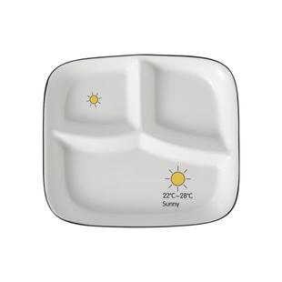 陶瓷分格餐盘211减脂减肥定量分隔盘大人分餐盘儿童餐具早餐盘子