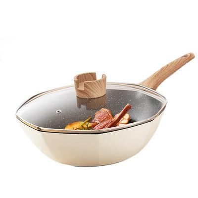 苏泊尔炒锅不粘锅八角家用炒菜锅