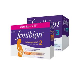 femibion含碘活性叶酸DHA孕妇2段84天*1+3段56天*1 效期至2026/10