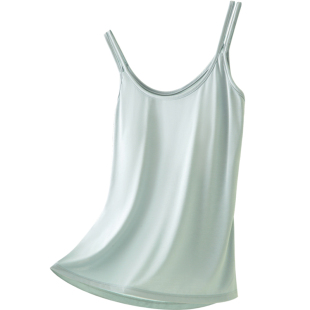 吊带背心带胸垫夏新款内搭一体式抹胸宽松打底外穿美背家居服上衣