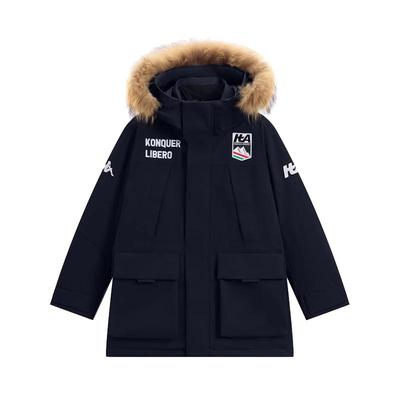 Kappa卡帕男装女装2025冬季新款连帽防风防泼水羽绒服K0FY2YY40