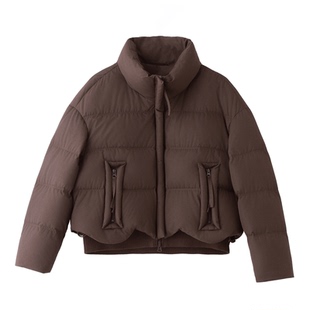 超好看立领短款羽绒服女冬装2025新款加厚面包服保暖90白鸭绒外套