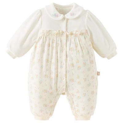 戴维贝拉女宝A类衣服加厚连体衣