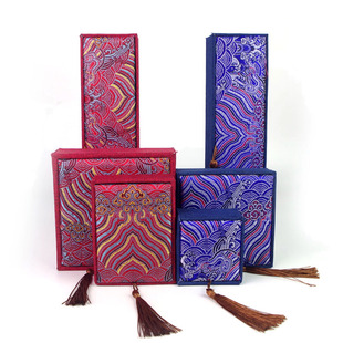 首饰包装复古流苏红蓝色饰品吊坠收纳戒指项链盒子手镯手链礼物盒